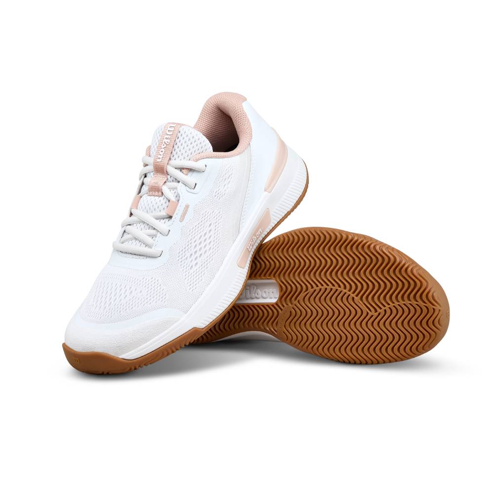 Wilson Intrigue Pro Women's Tennis Shoe (White/Cameo Ros) - RacquetGuys.ca