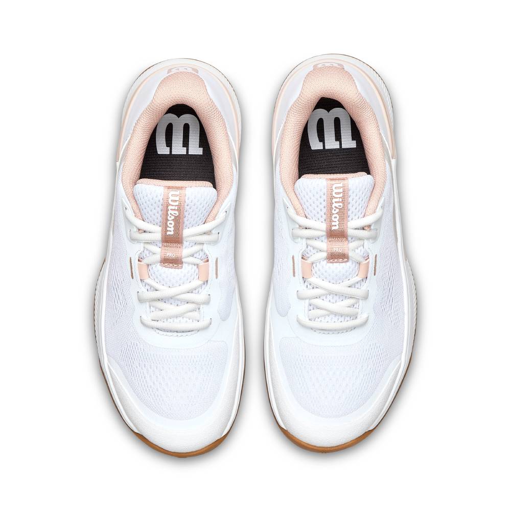 Wilson Intrigue Pro Women's Tennis Shoe (White/Cameo Ros) - RacquetGuys.ca