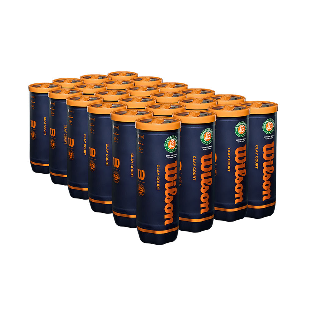 Wilson Roland Garros Green Clay / Har Tru Court Tennis Balls - 24 Can Case - RacquetGuys.ca