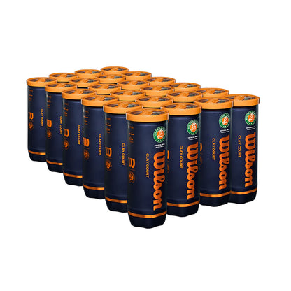 Wilson Roland Garros Green Clay / Har Tru Court Tennis Balls - 24 Can Case - RacquetGuys.ca