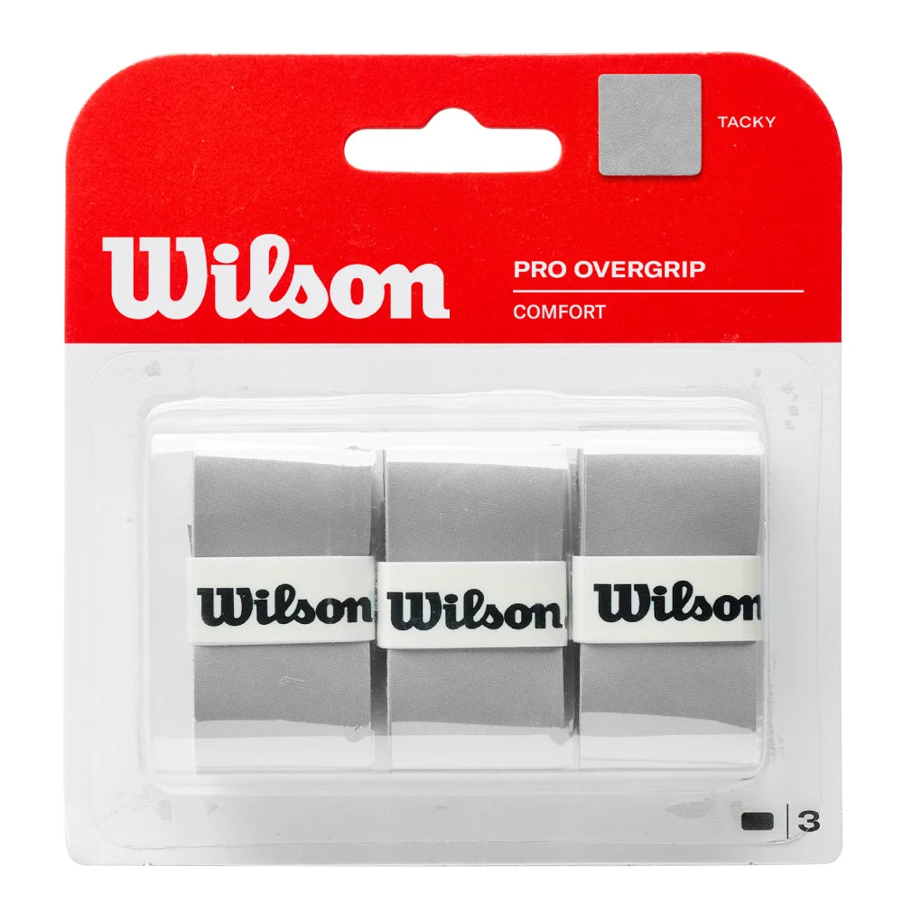Wilson Pro Overgrip 3 Pack (Silver) - RacquetGuys.ca