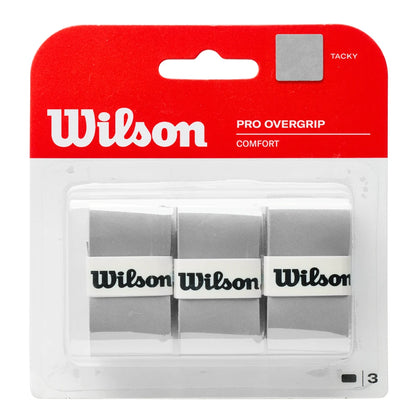 Wilson Pro Overgrip 3 Pack (Silver) - RacquetGuys.ca