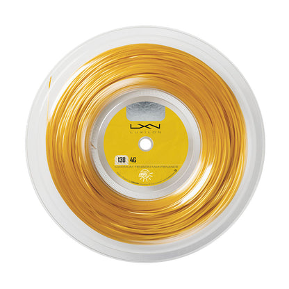 Luxilon 4G 16/1.30 Tennis String Reel (Gold)