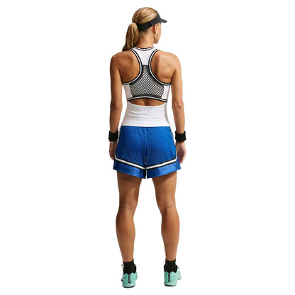 Nike Women's  Dri-FIT Slam Tank Top (White/Black) - RacquetGuys.ca