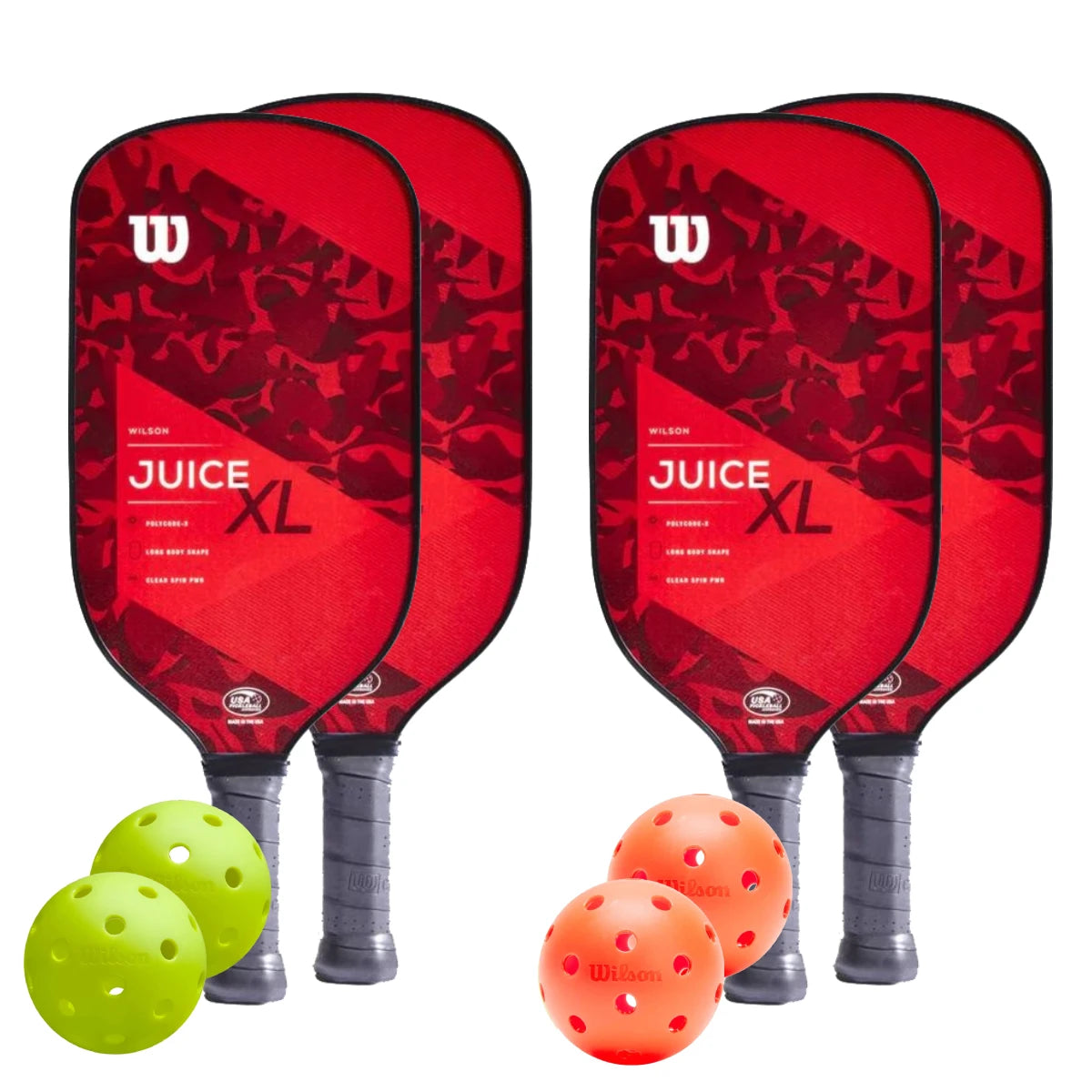 Wilson Juice XL 4 Paddle Pickleball Bundle - RacquetGuys.ca