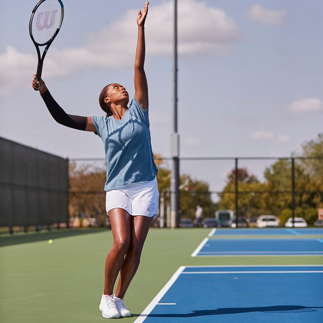 Wilson Women's Training 12.5 Inch Skirt (White) - RacquetGuys.ca