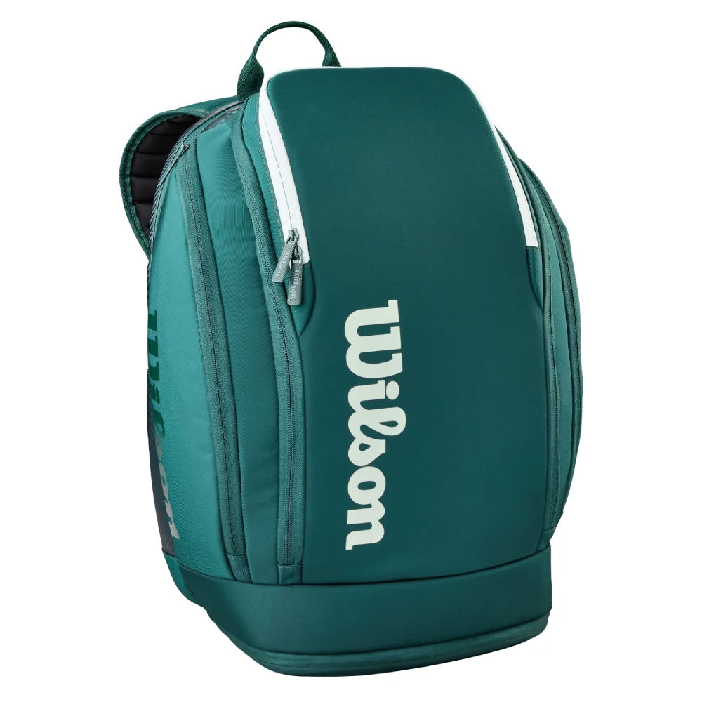 Green Wilson backpack on a white background