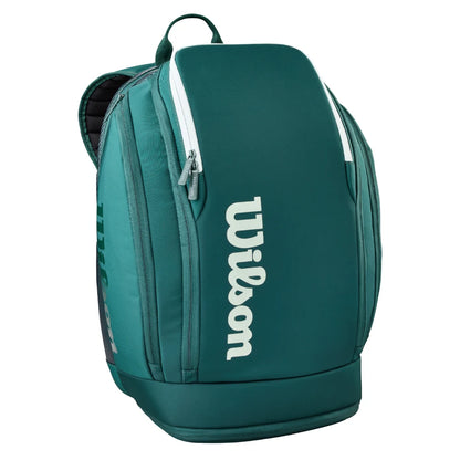 Green Wilson backpack on a white background
