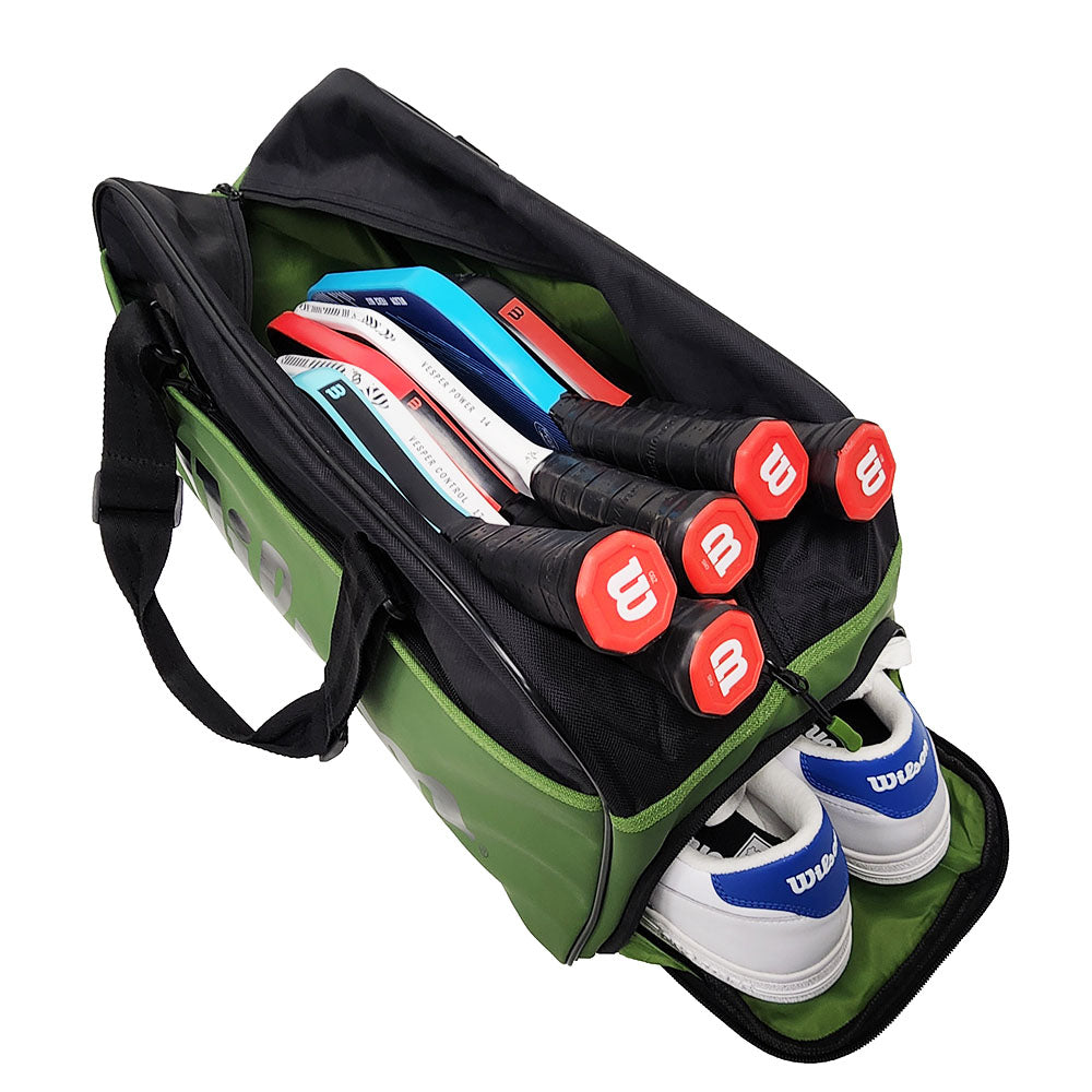 Wilson Blade v8 Super Tour Small Duffel Bag (Black/Green)