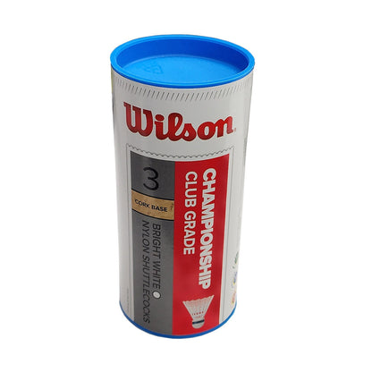 Wilson Championship Nylon Badminton Shuttlecocks (White) - 4 Pack Bundle - RacquetGuys.ca