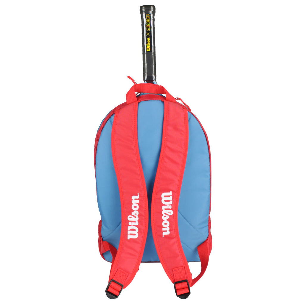 Wilson Junior Racquet Backpack (Coral/Blue/White) | RacquetGuys.ca
