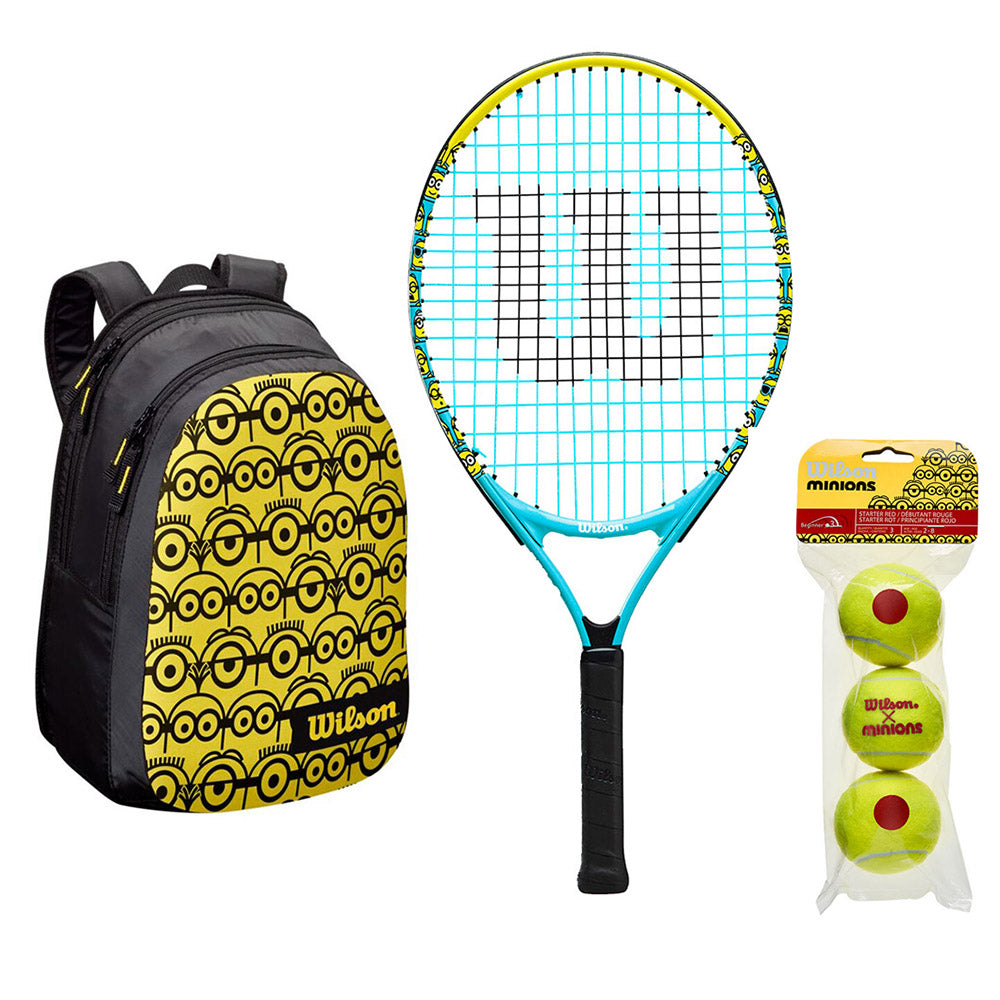 Wilson Minions 2.0 23 Junior Tennis Racquet / Bag / Balls - RacquetGuys.ca