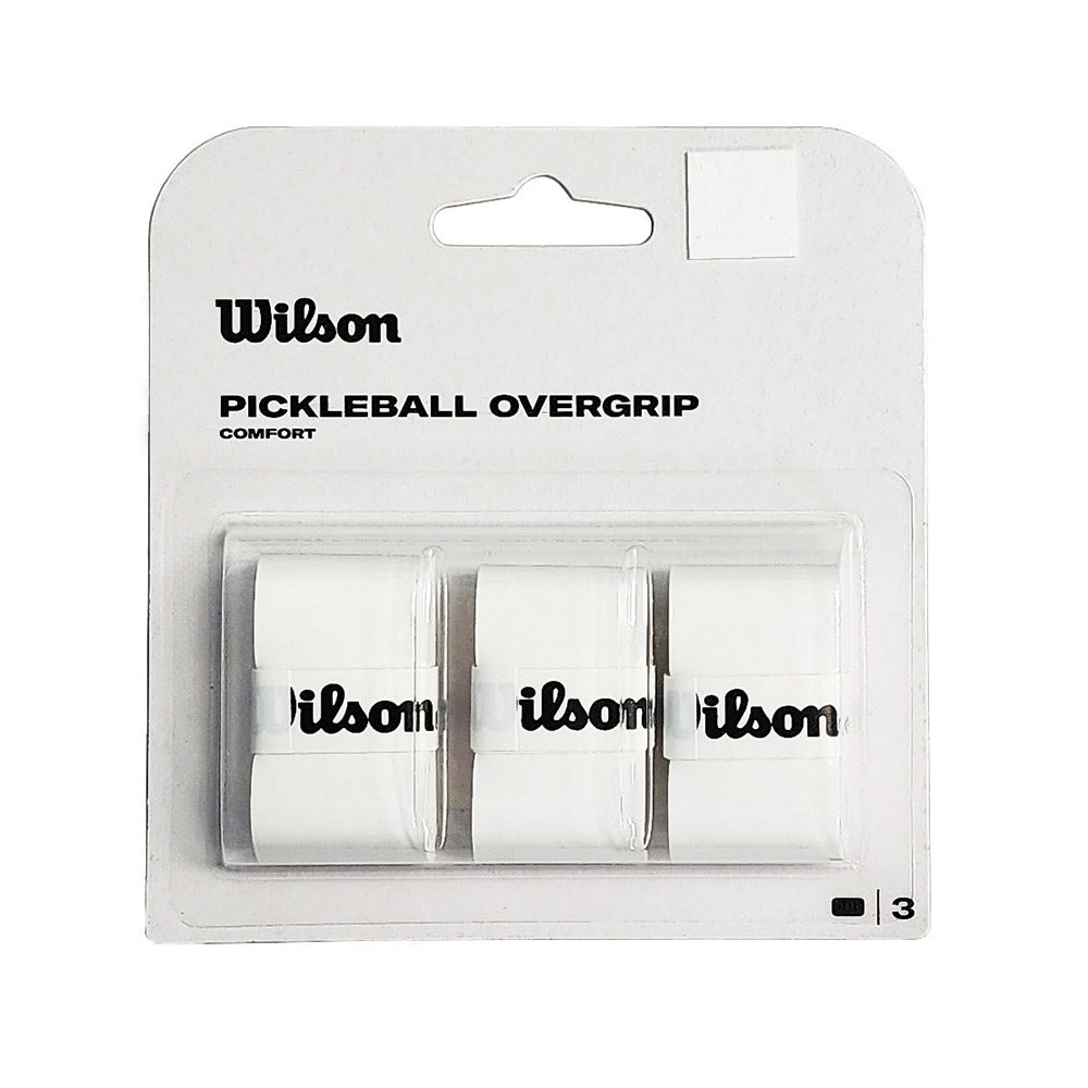 Wilson Pro Pickleball Overgrip 3 Pack (White) - RacquetGuys.ca