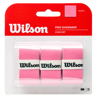 Wilson Pro Overgrip 3 Pack (Pink) - RacquetGuys.ca