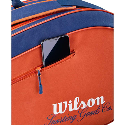 Wilson Roland Garros Team 6 Pack Racquet Bag (Clay/Navy) - RacquetGuys.ca