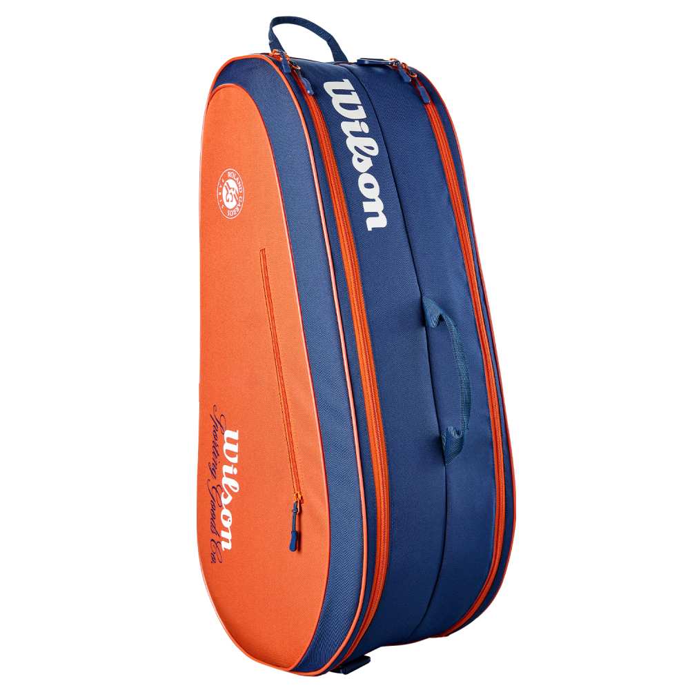 Wilson Roland Garros Team 6 Pack Racquet Bag (Clay/Navy) - RacquetGuys.ca