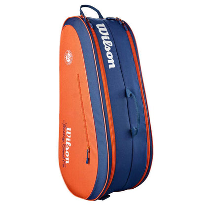 Wilson Roland Garros Team 6 Pack Racquet Bag (Clay/Navy) - RacquetGuys.ca