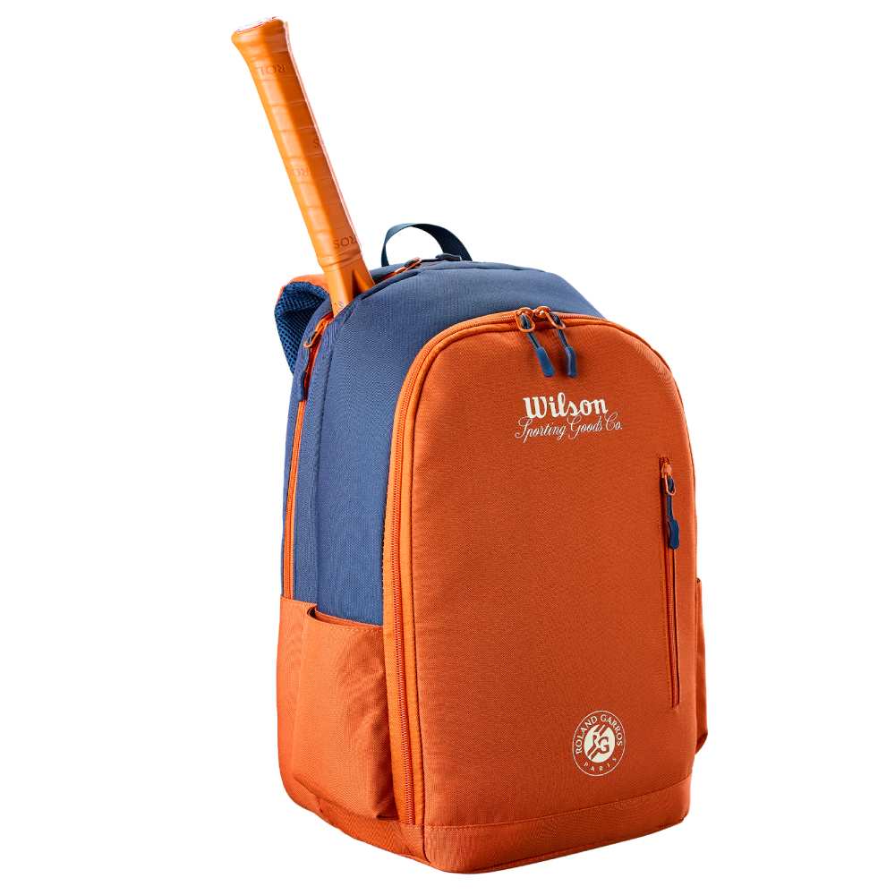 Wilson Roland Garros Team Backpack (Clay/Navy) - RacquetGuys.ca