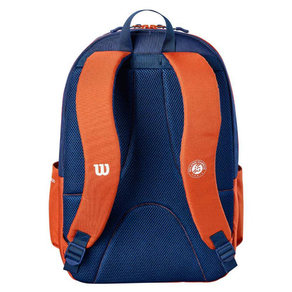 Wilson Roland Garros Team Backpack (Clay/Navy) - RacquetGuys.ca