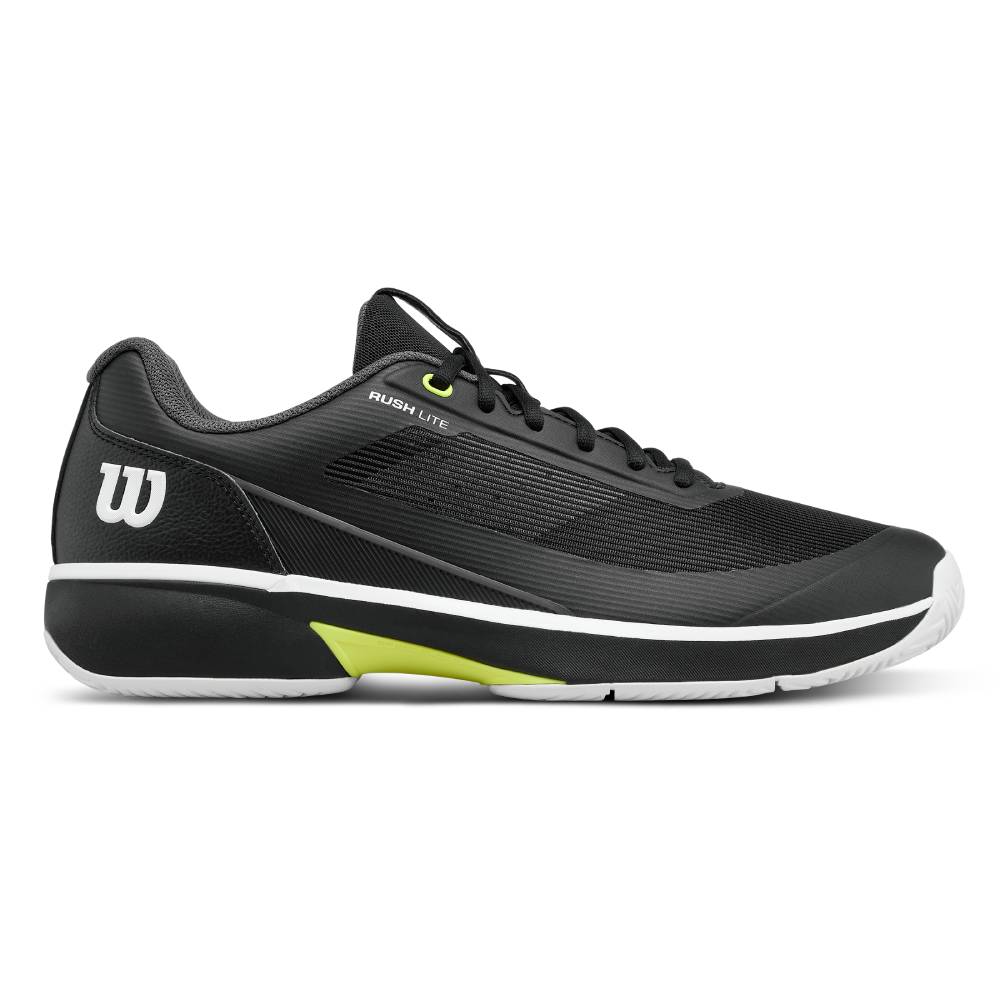 Wilson Rush Lite 5 Men's Tennis Shoe (Black/White) - RacquetGuys.ca