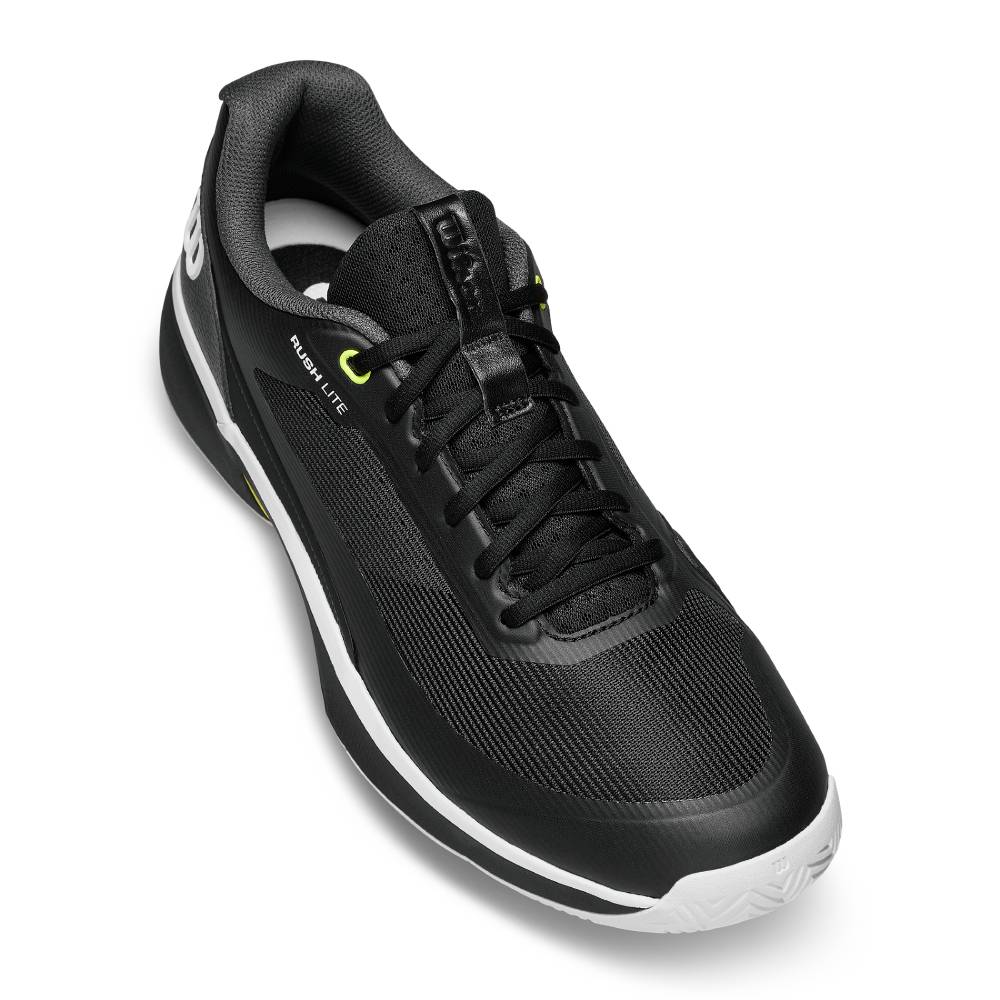 Wilson Rush Lite 5 Men's Tennis Shoe (Black/White) - RacquetGuys.ca
