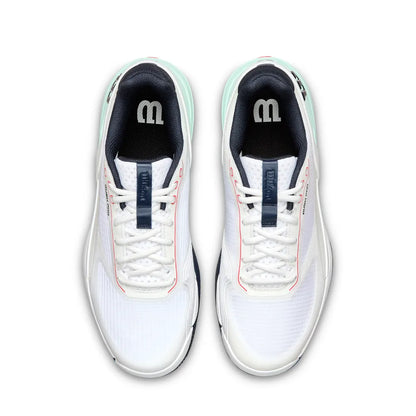 Wilson Rush Pro 5.0 Men's Tennis Shoe (White/Bay/Fier) - RacquetGuys.ca