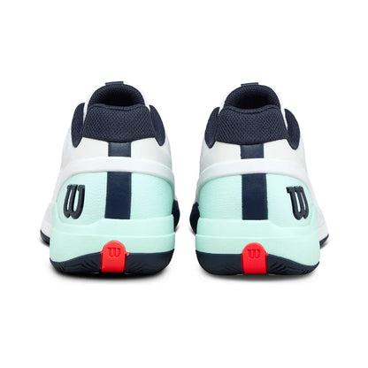 Wilson Rush Pro 5.0 Men's Tennis Shoe (White/Bay/Fier) - RacquetGuys.ca
