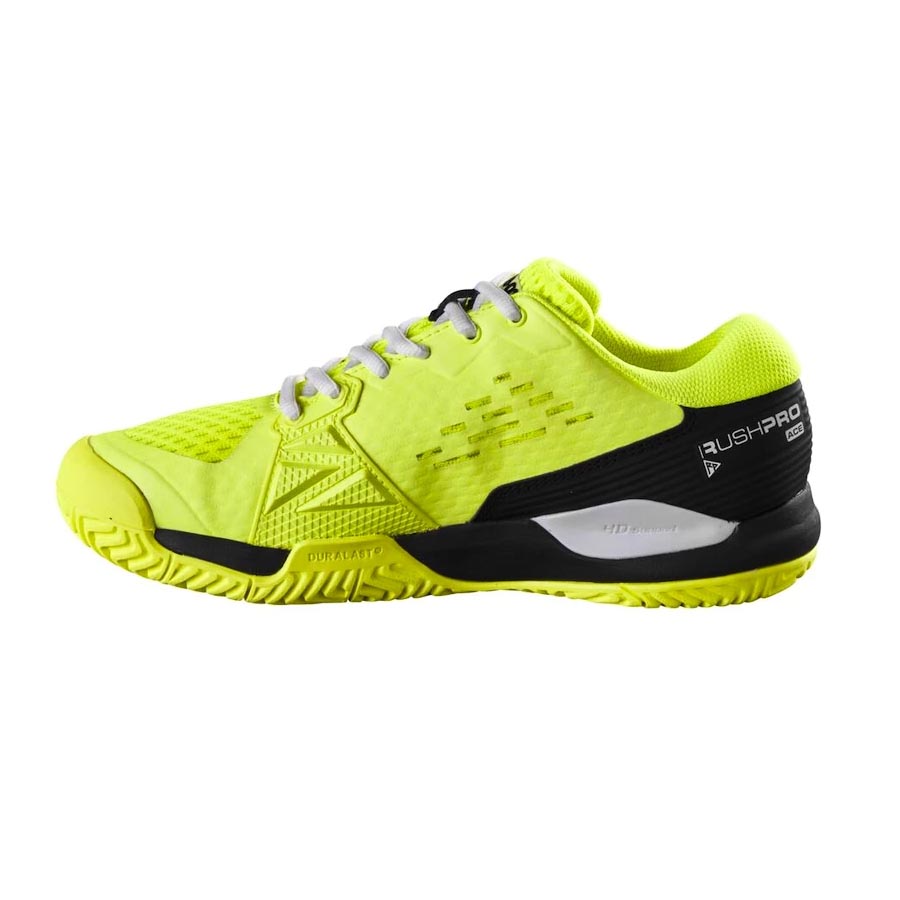 Wilson Rush Pro Ace Junior Tennis Shoe (Safety Yellow) - No Box - RacquetGuys.ca