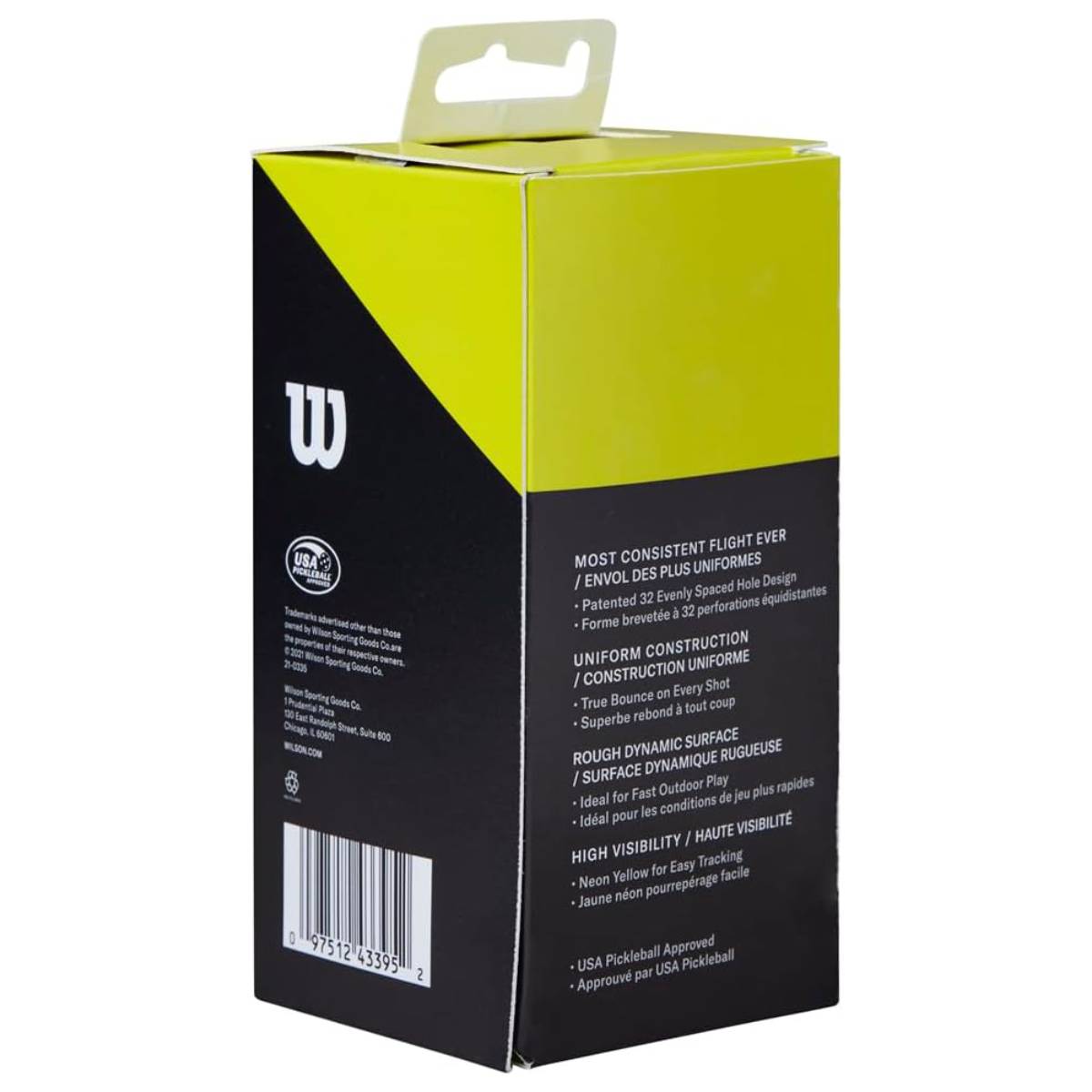 Wilson TRU 32 Outdoor Pickleball Ball (Yellow) - 2 Pack - RacquetGuys.ca