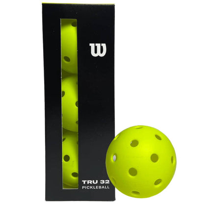 Wilson TRU 32 Outdoor Pickleball Ball (Yellow) - 3 Pack - RacquetGuys.ca