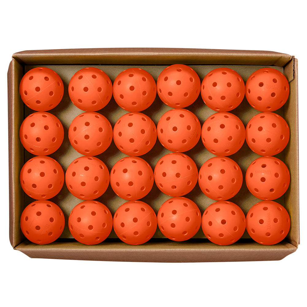 Wilson TRU 32 Indoor Pickleball Ball (Orange) - Case of 48 - RacquetGuys.ca