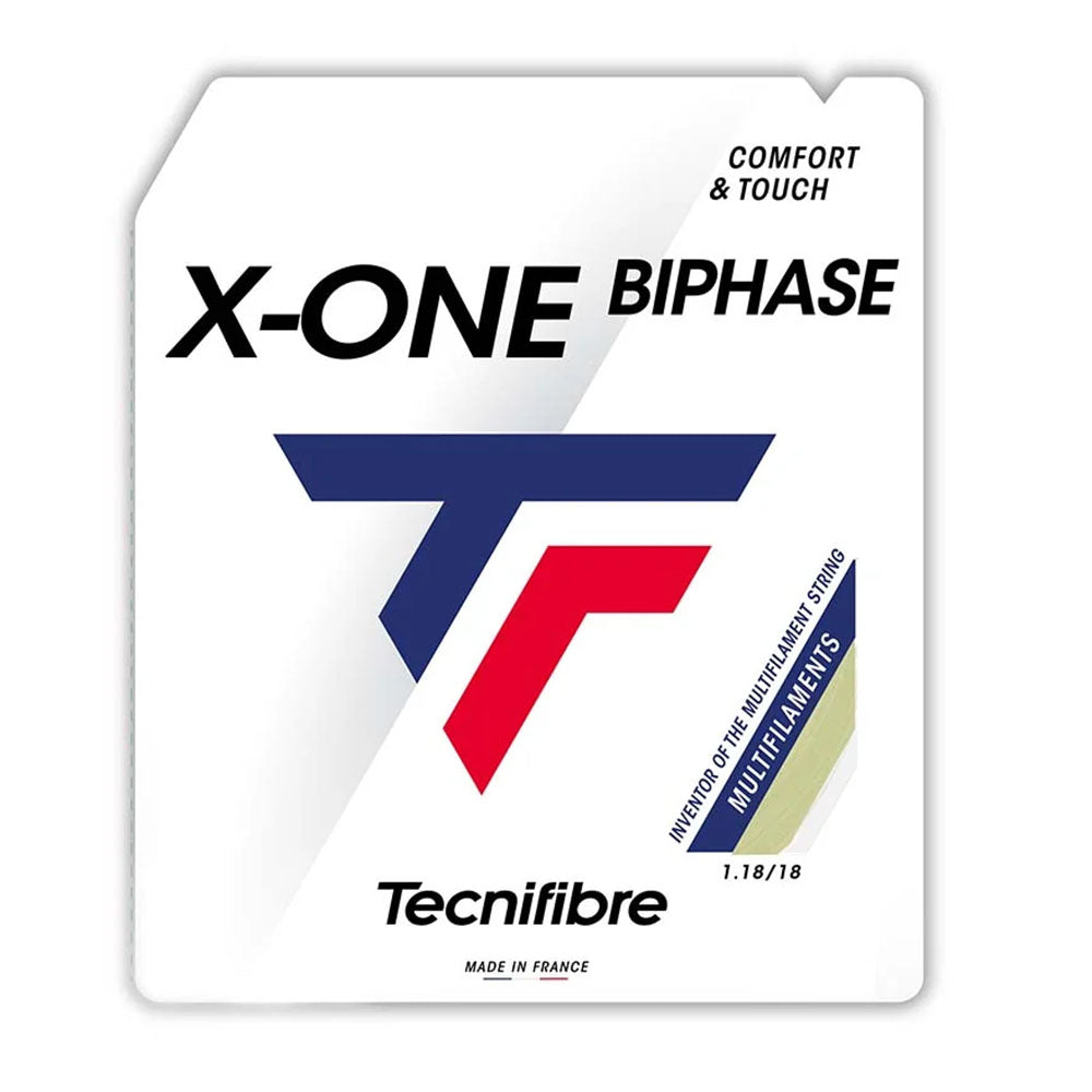 Tecnifibre X-One Biphase 18/1.18 Tennis String (Natural) - RacquetGuys.ca