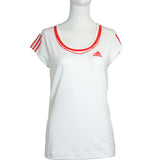 Adidas Women's Adipower Cap Sleeve (White/Red) - RacquetGuys.ca