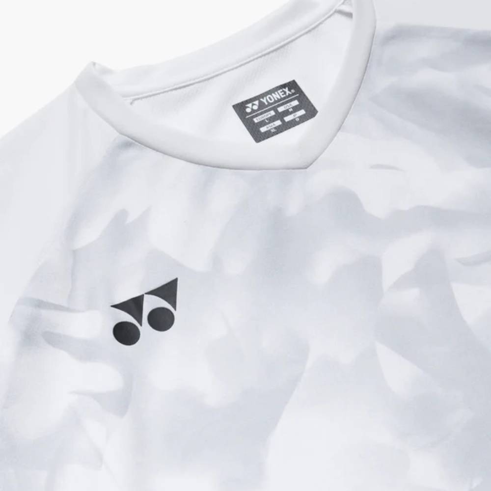 Yonex Men's Team Short Sleeve Top (White) - RacquetGuys.ca