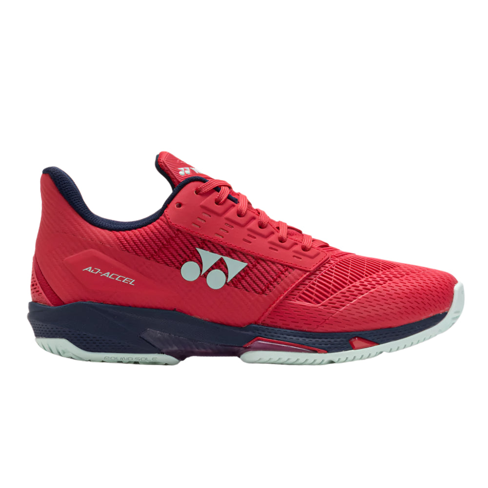 Yonex Power Cushion AD Accel Women's Tennis Shoe (Sunset Red) - RacquetGuys.ca