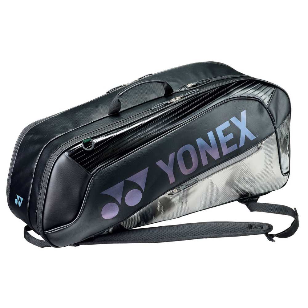 Yonex Expert 6-Racquet Badminton Racquet Bag (Black) - RacquetGuys.ca