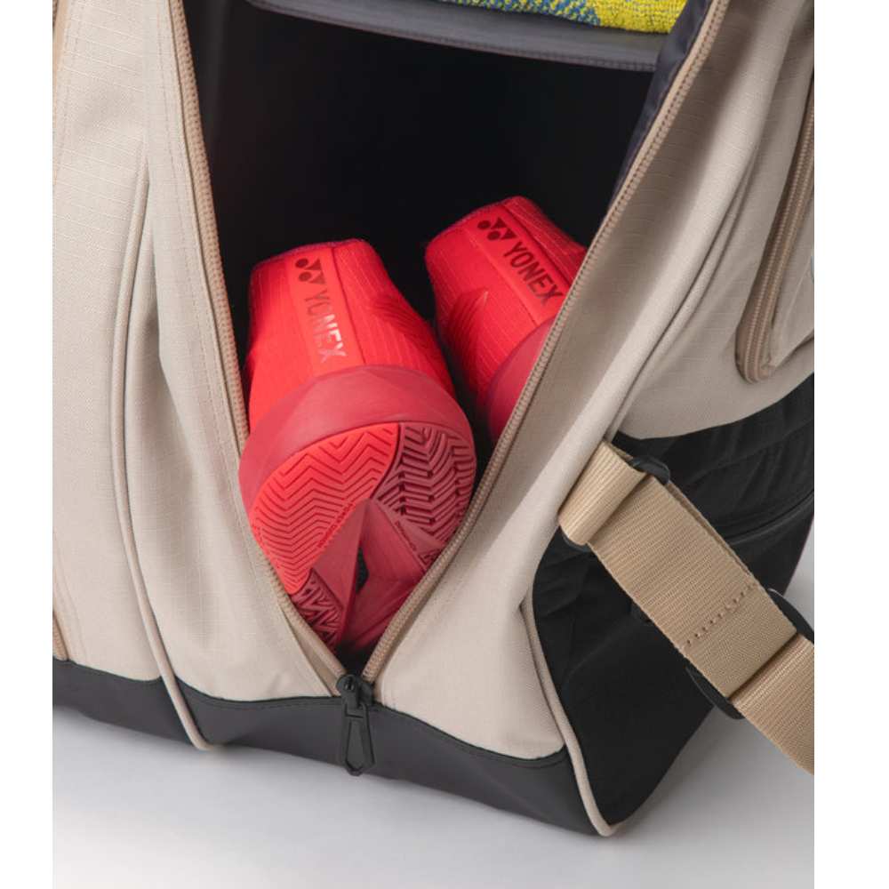 Yonex GearLogic 6-Racquet Bag (Beige) - RacquetGuys.ca