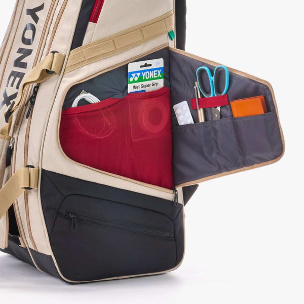 Yonex GearLogic 9-Racquet Bag (Beige) - RacquetGuys.ca