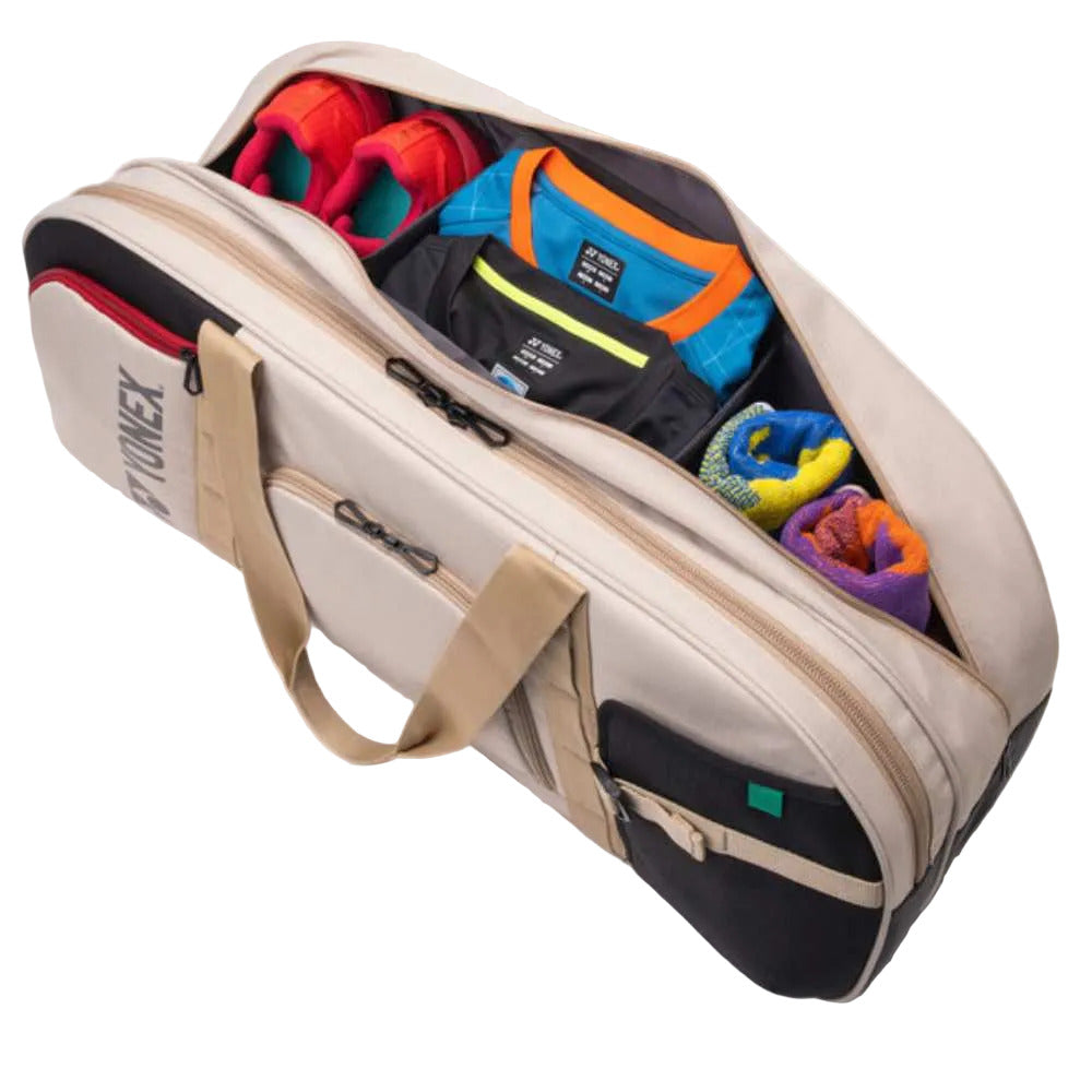 Yonex GearLogic Tournament Racquet Bag (Beige) - RacquetGuys.ca