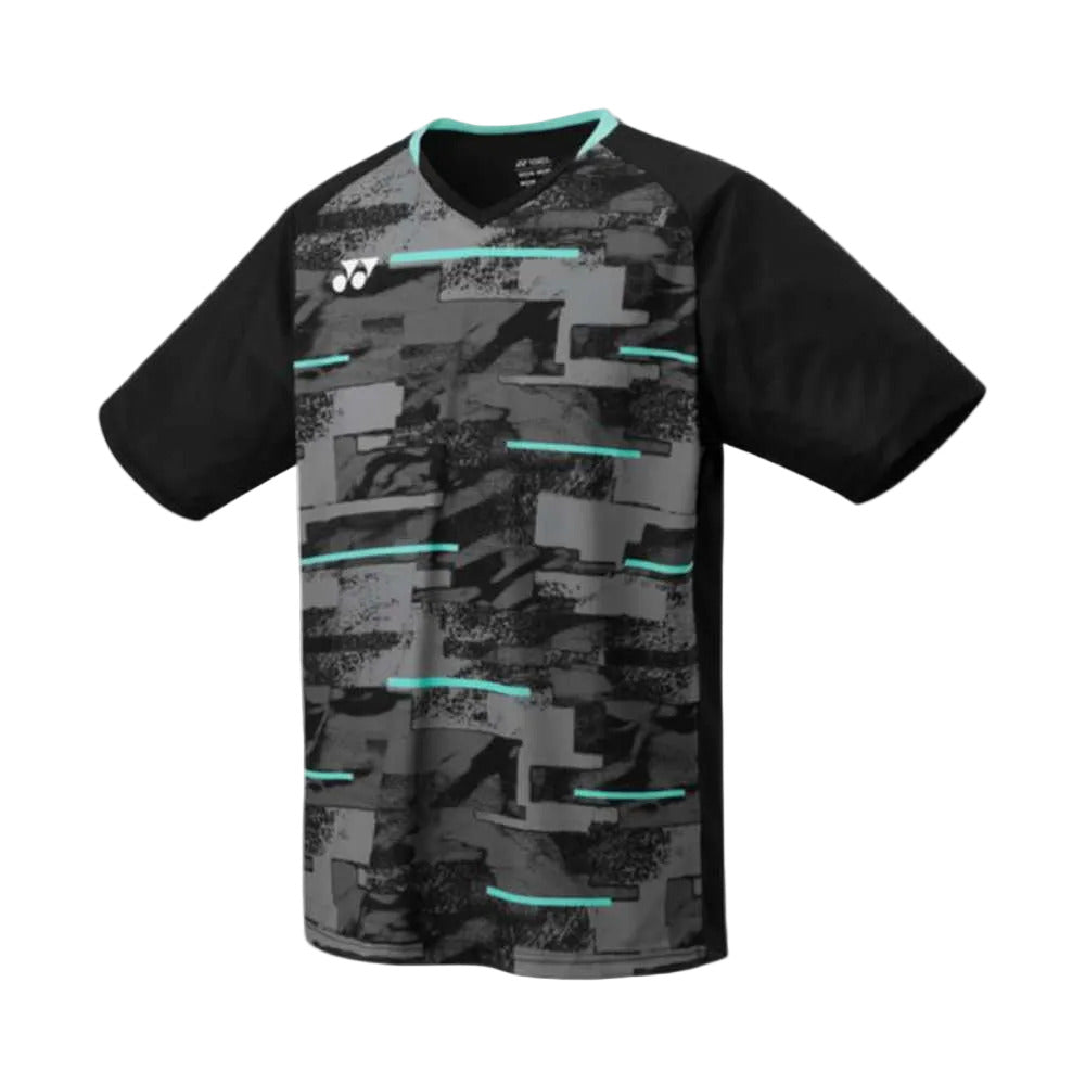 Yonex Men's Team Shirt Top (Black) - RacquetGuys.ca