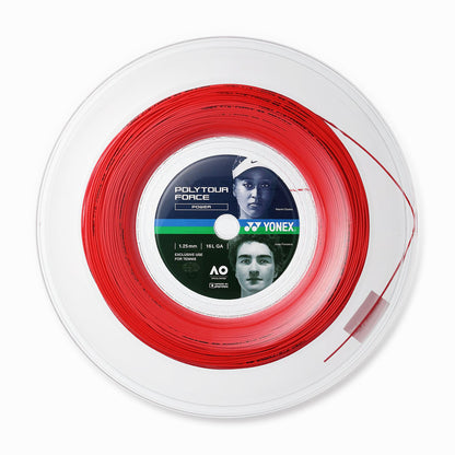 Yonex Poly Tour Force 16L/1.25 Tennis String Reel (Red)