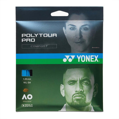 Yonex Poly Tour Pro 16L/1.25 Tennis String (Blue) - RacquetGuys.ca