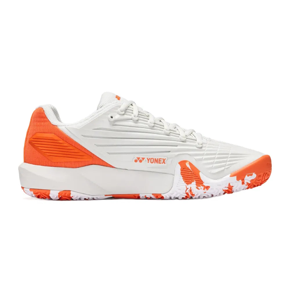 Yonex Power Cushion Eclipsion 5 Clay Men's Tennis Shoe (Silver/Orange) - RacquetGuys.ca