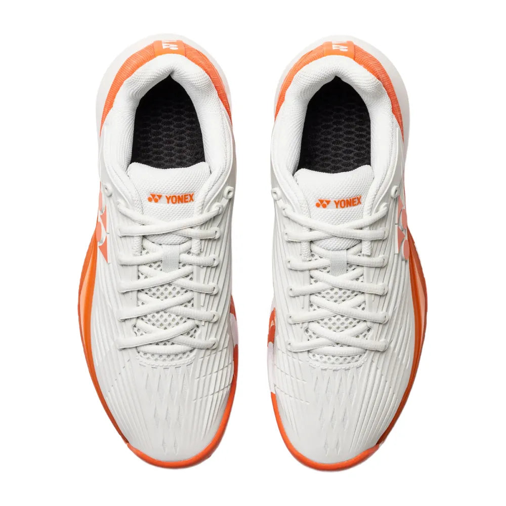 Yonex Power Cushion Eclipsion 5 Clay Men's Tennis Shoe (Silver/Orange) - RacquetGuys.ca