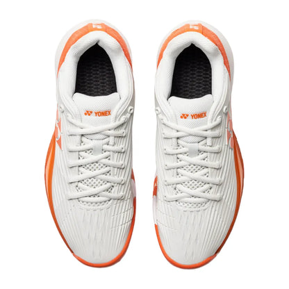 Yonex Power Cushion Eclipsion 5 Clay Men's Tennis Shoe (Silver/Orange) - RacquetGuys.ca