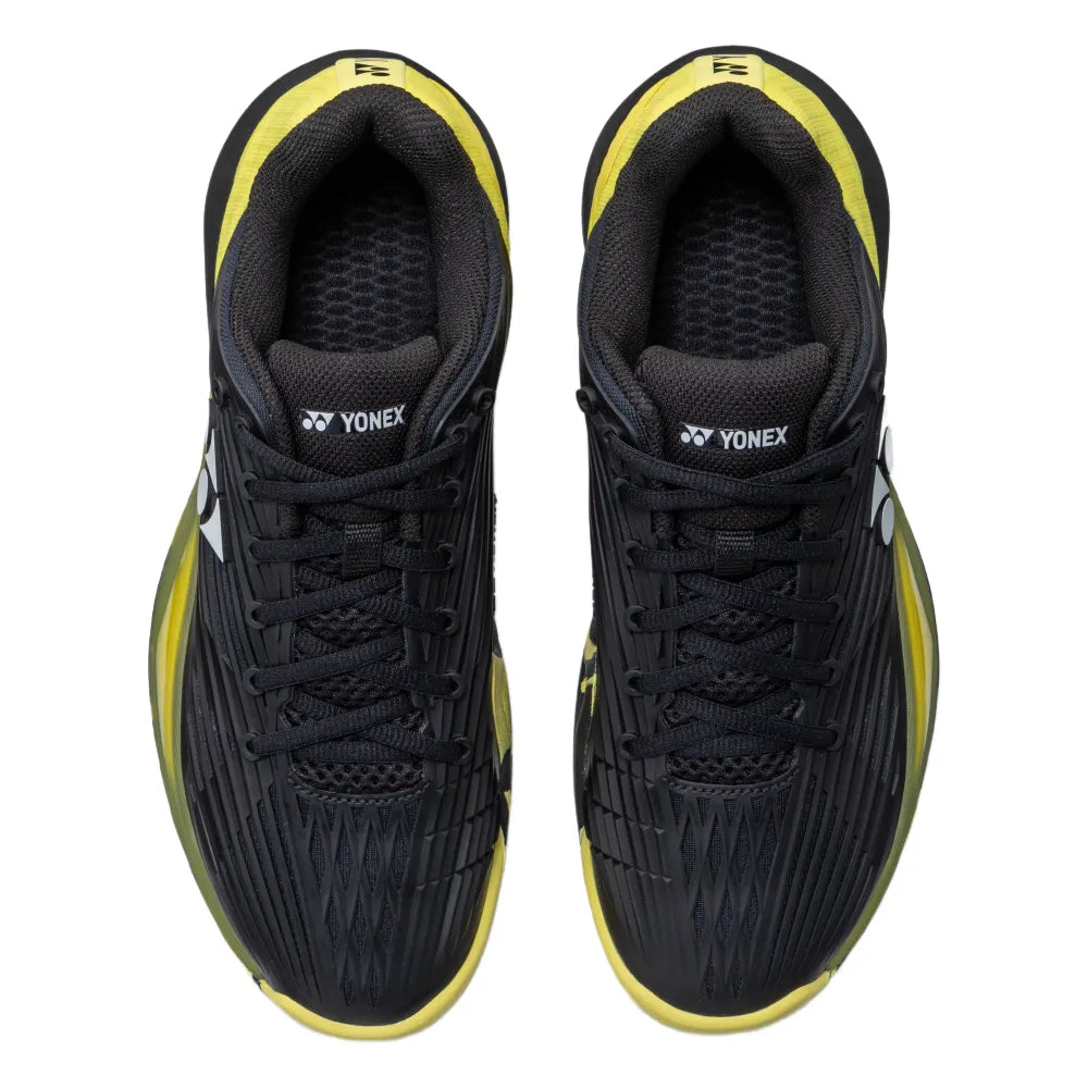 Yonex Power Cushion Eclipsion 5 Men's Tennis Shoe (Black/Yellow) - RacquetGuys.ca
