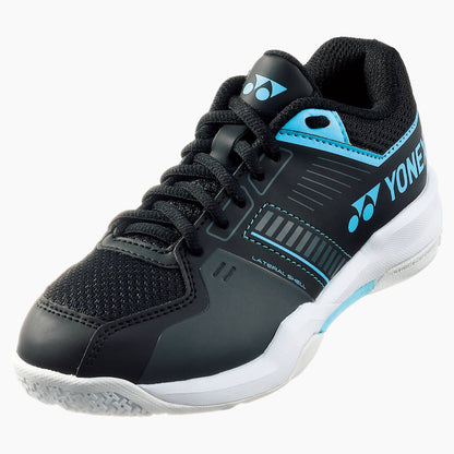 Yonex Power Cushion Strider Flow Junior Indoor Court Shoe (Black/Blue) - RacquetGuys.ca