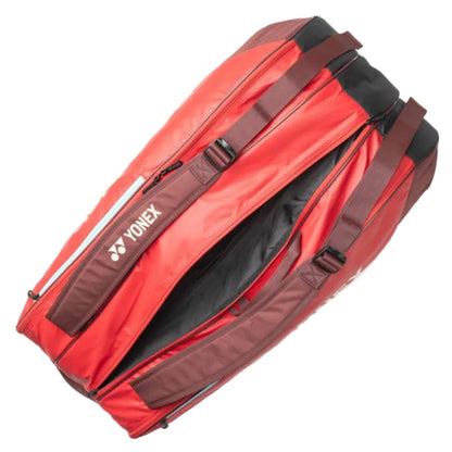 Yonex Team 9-Racquet Bag (Ruby Red) - RacquetGuys.ca