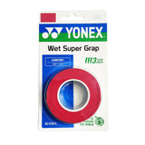 Yonex Wet Super Grap Overgrip 3 Pack (Red)