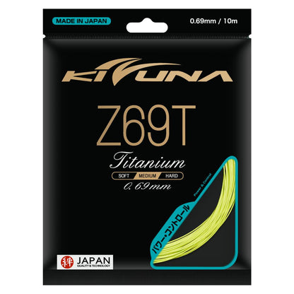 Kizuna Z69T Badminton String (Yellow) - RacquetGuys.ca
